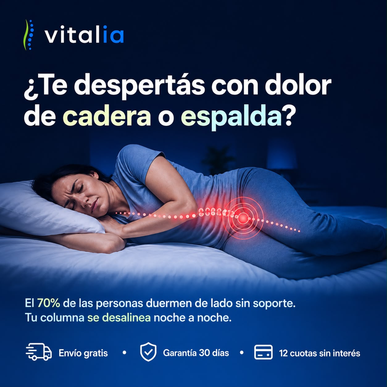 Vitalia | Almohada Ortopédica de Alineación