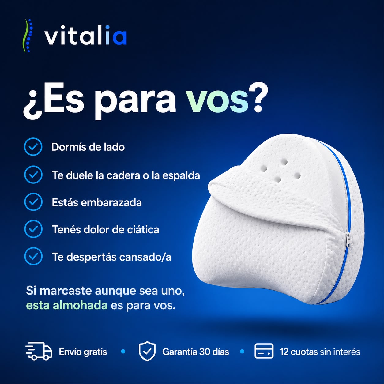 Vitalia | Almohada Ortopédica de Alineación